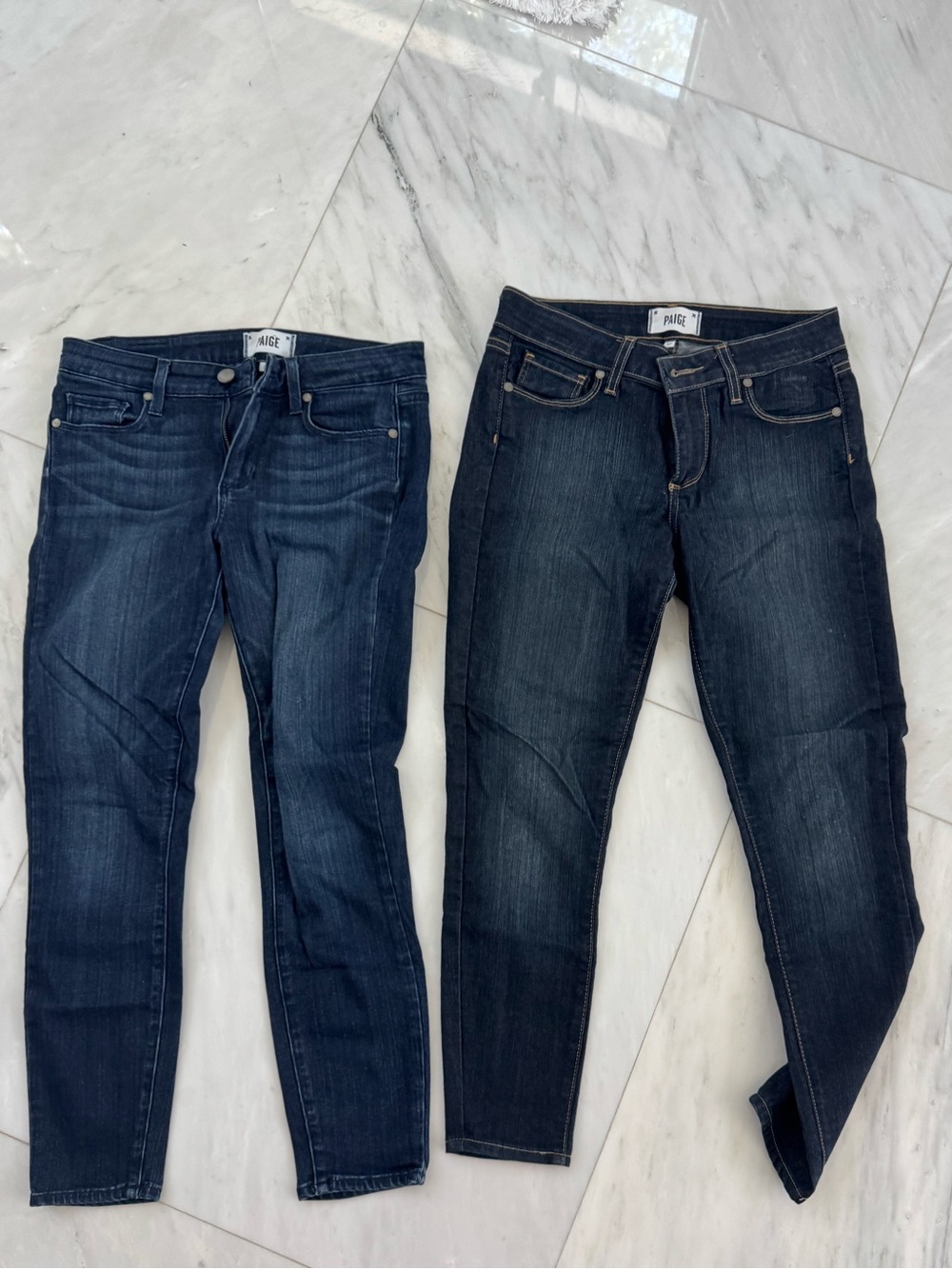 PAIGE Dark Indigo Skinny Jeans Bundle